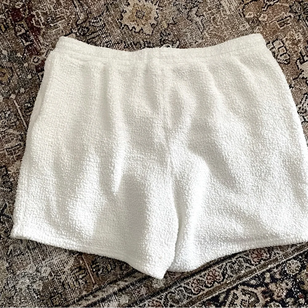 ELOQUII 18/20 Teddy Shorts in White - Women's